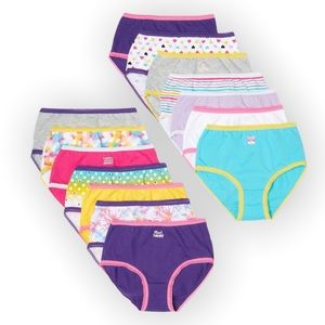 SOLD👤NEW Wonder Nation Girls Multicolor Brief Underwear 14 Pack, Size 8 NIB